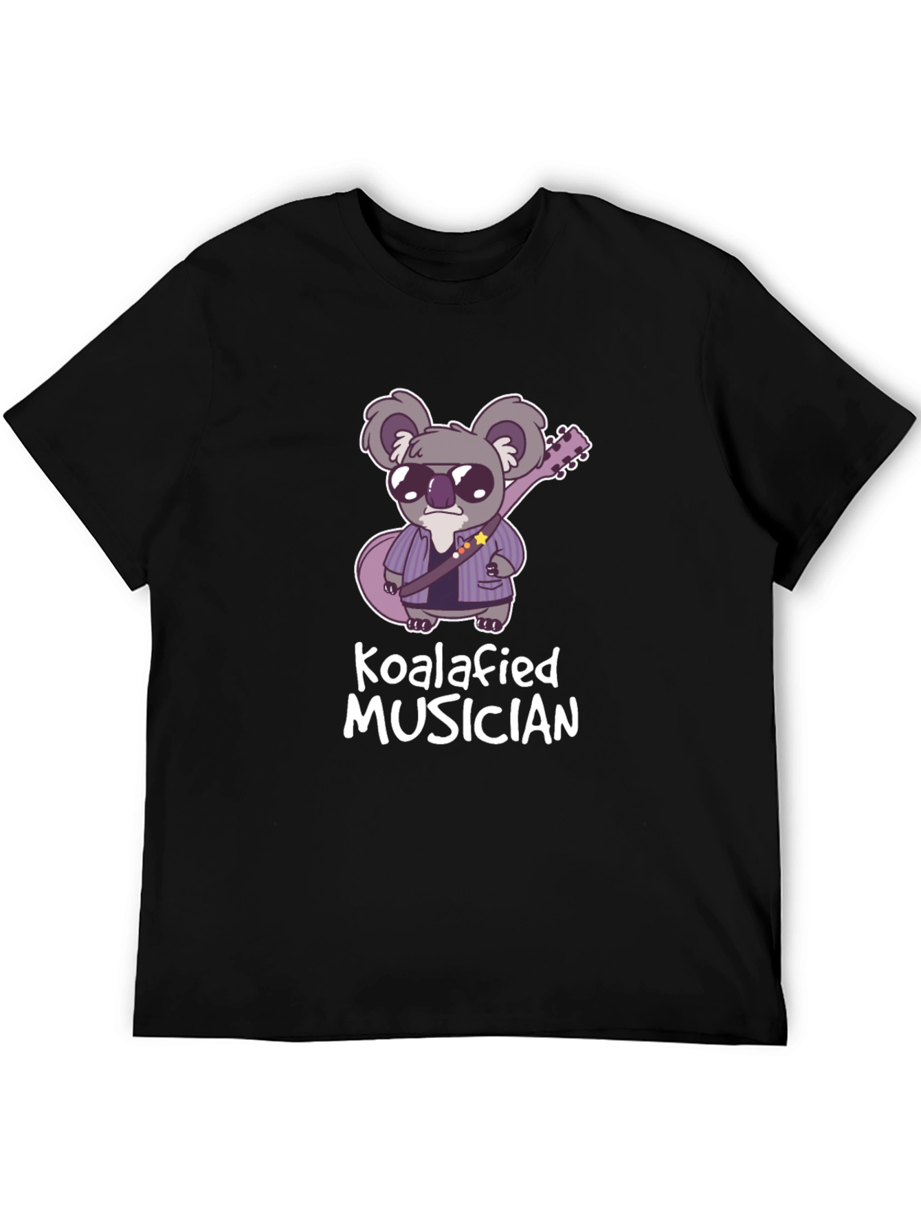 Koalafied Musician Black T-Shirt