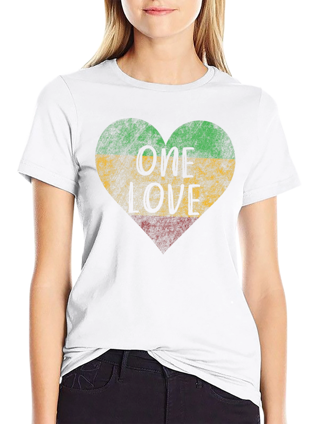 One Love Rasta Heart T-Shirt