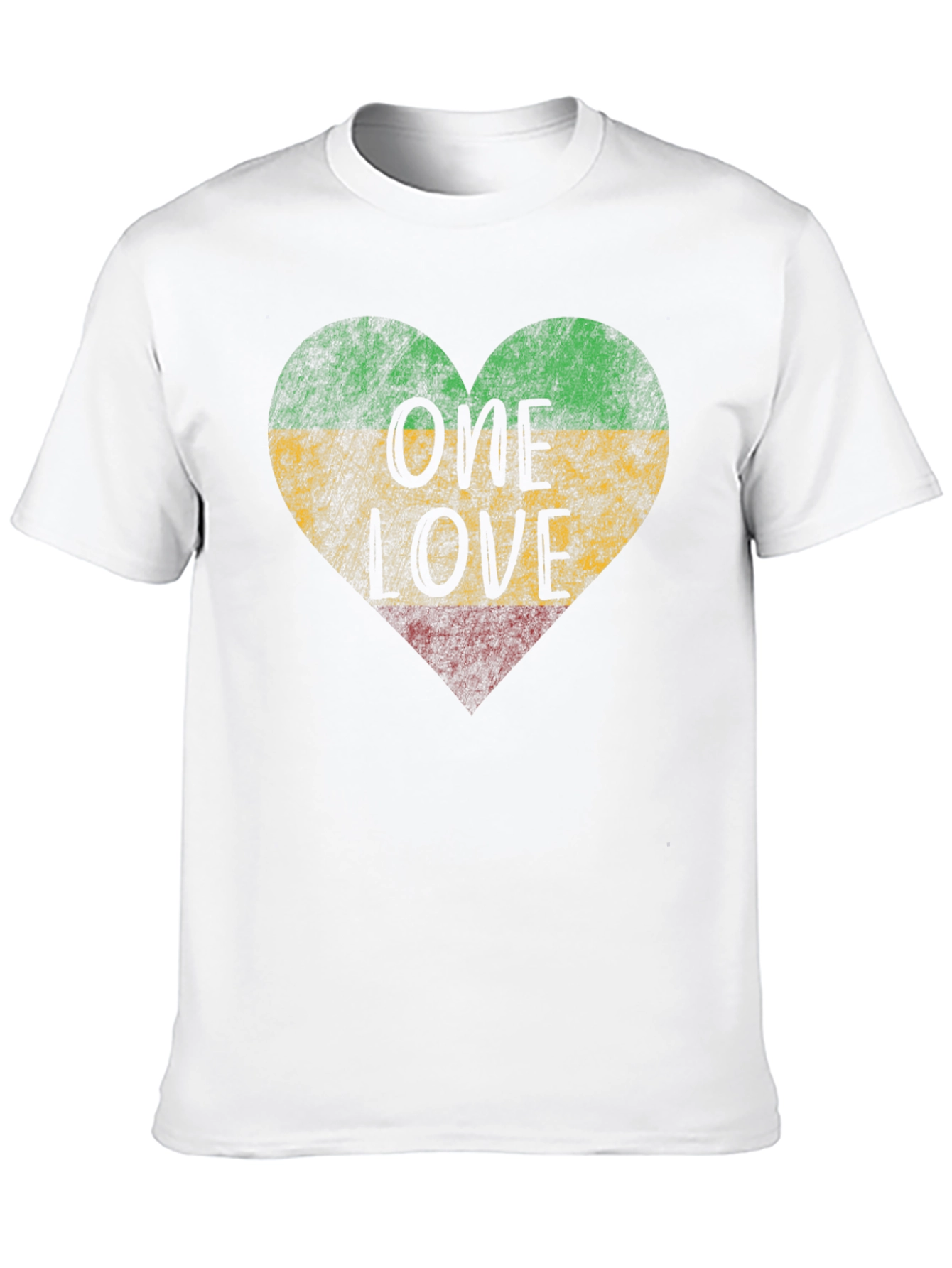 One Love Rasta Heart T-Shirt