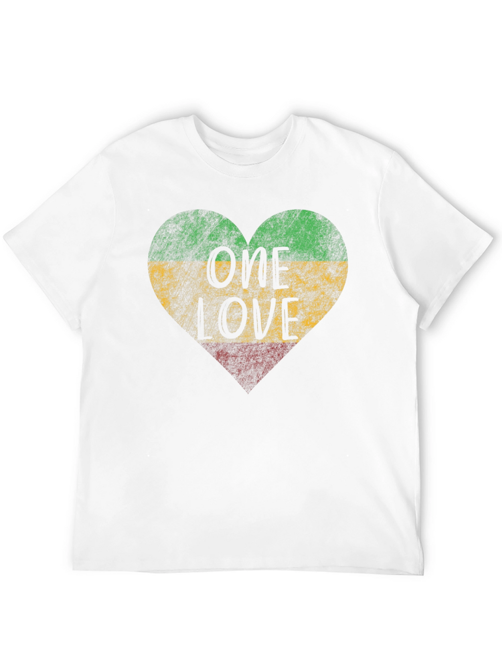 One Love Rasta Heart T-Shirt