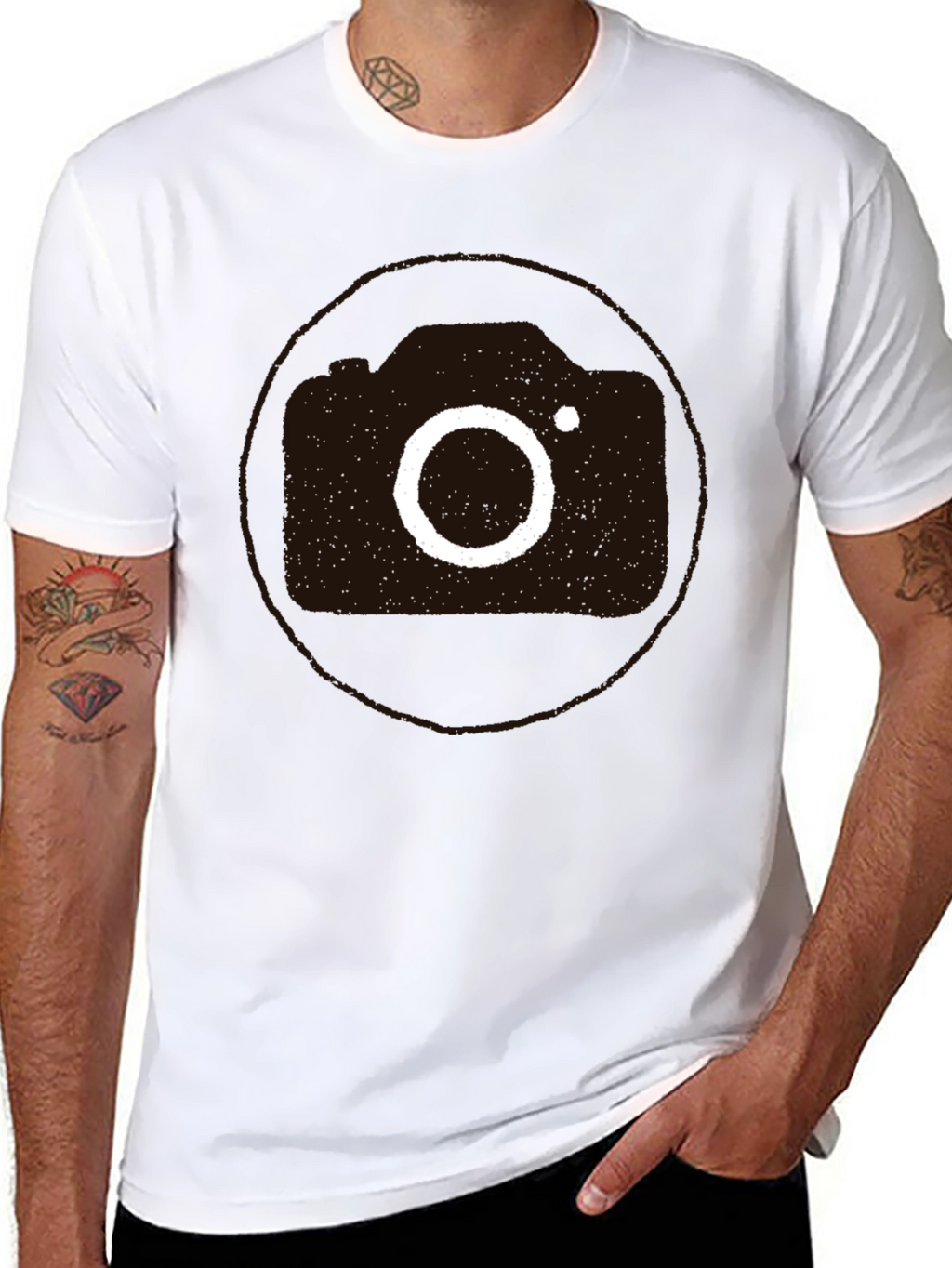 Retro Camera Graphic Tee - Cool Casual Style