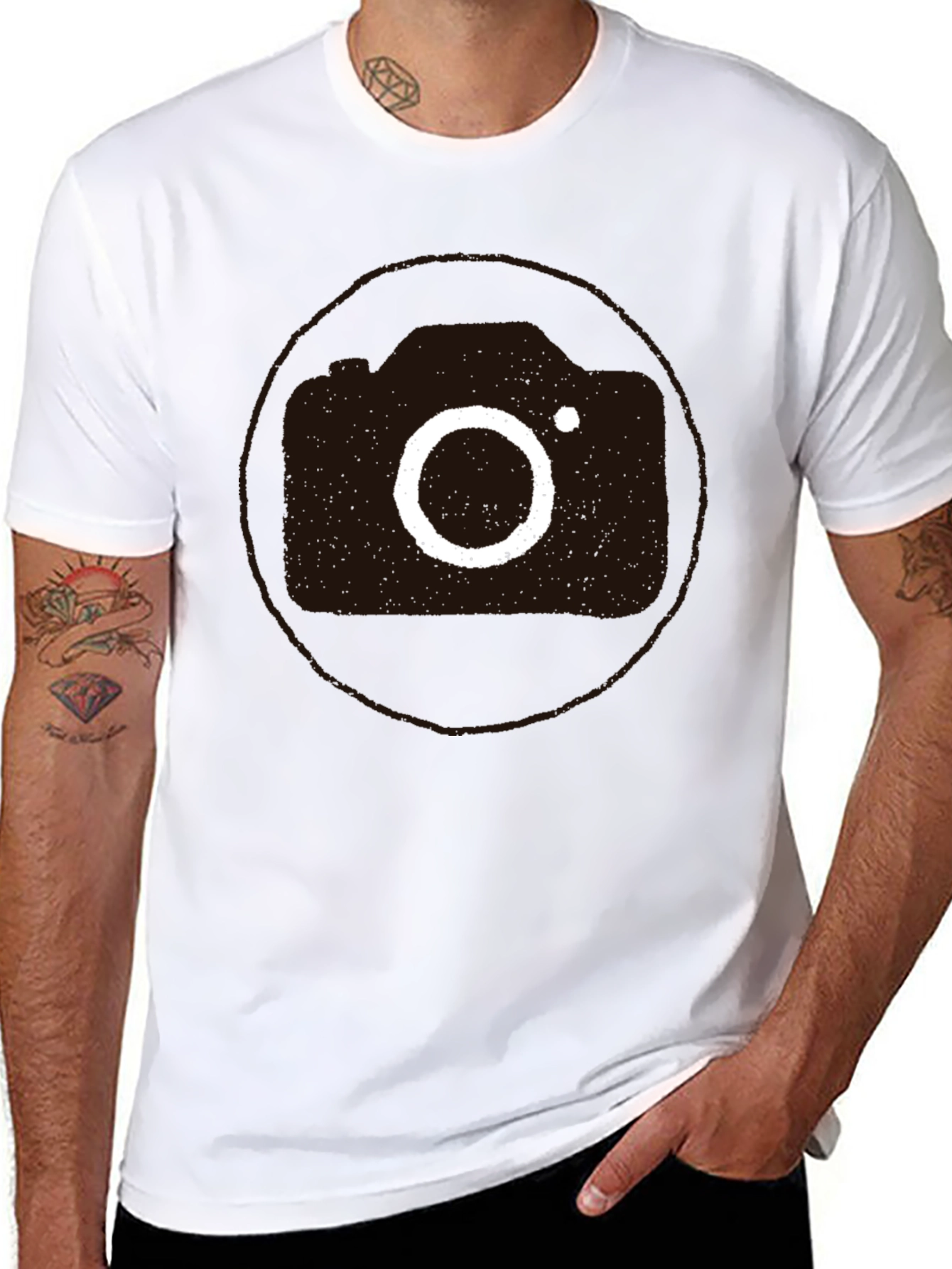 Retro Camera Graphic Tee - Cool Casual Style