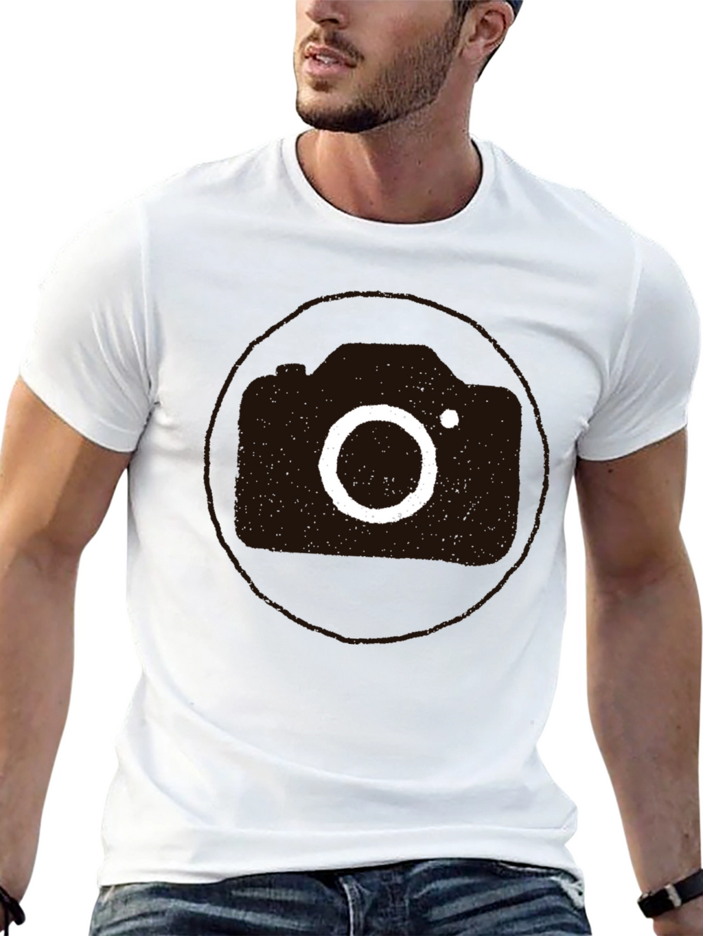 Retro Camera Graphic Tee - Cool Casual Style