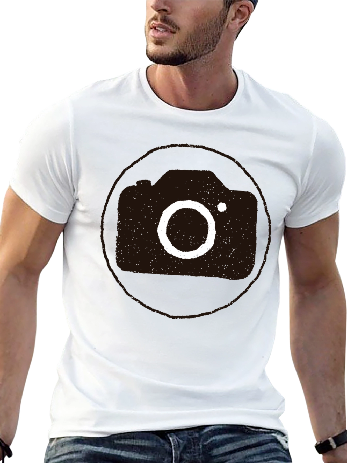 Retro Camera Graphic Tee - Cool Casual Style