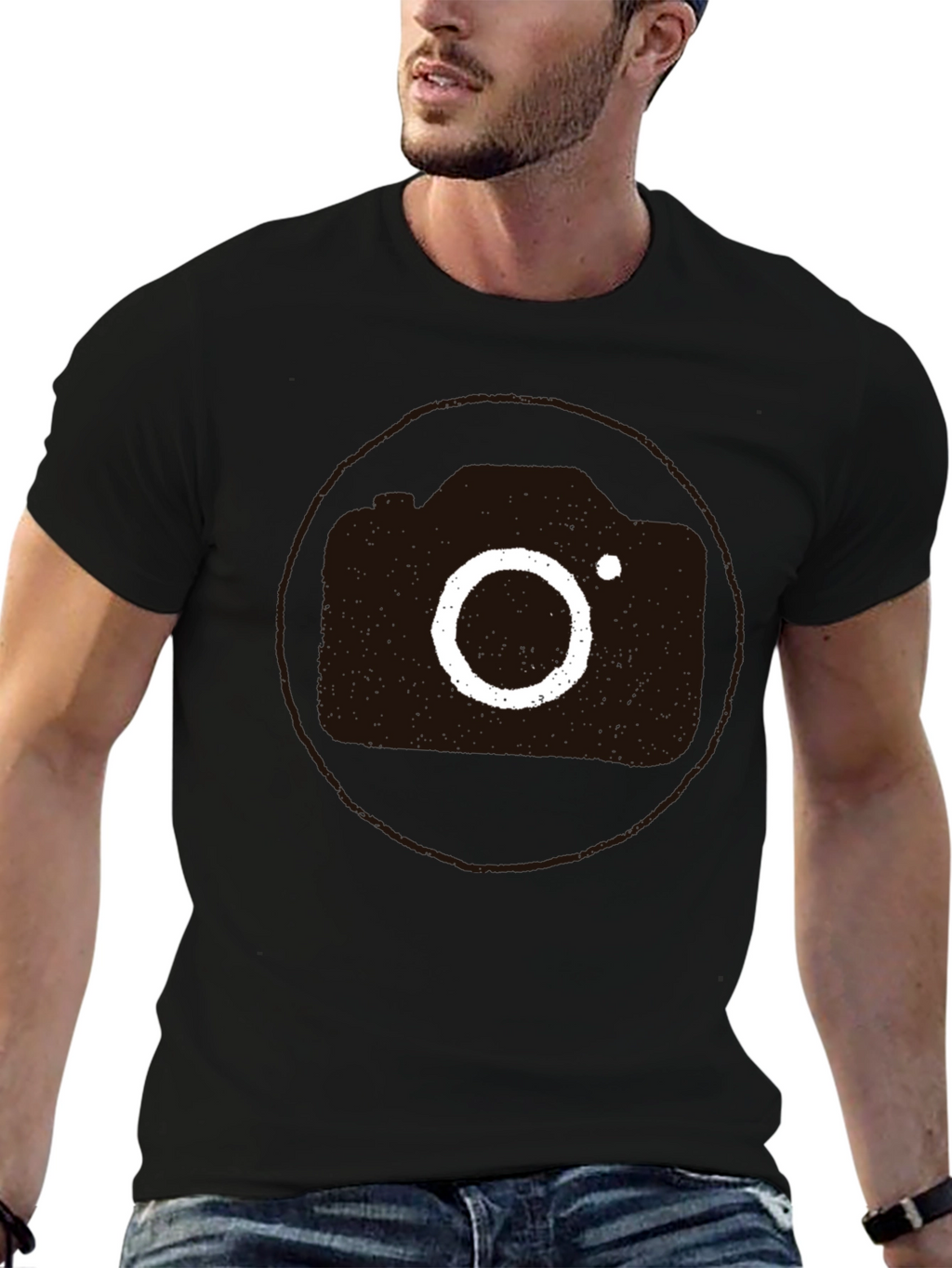 Retro Camera Graphic Tee - Cool Casual Style
