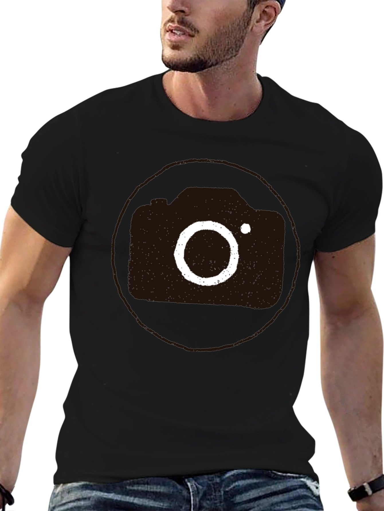 Retro Camera Graphic Tee - Cool Casual Style