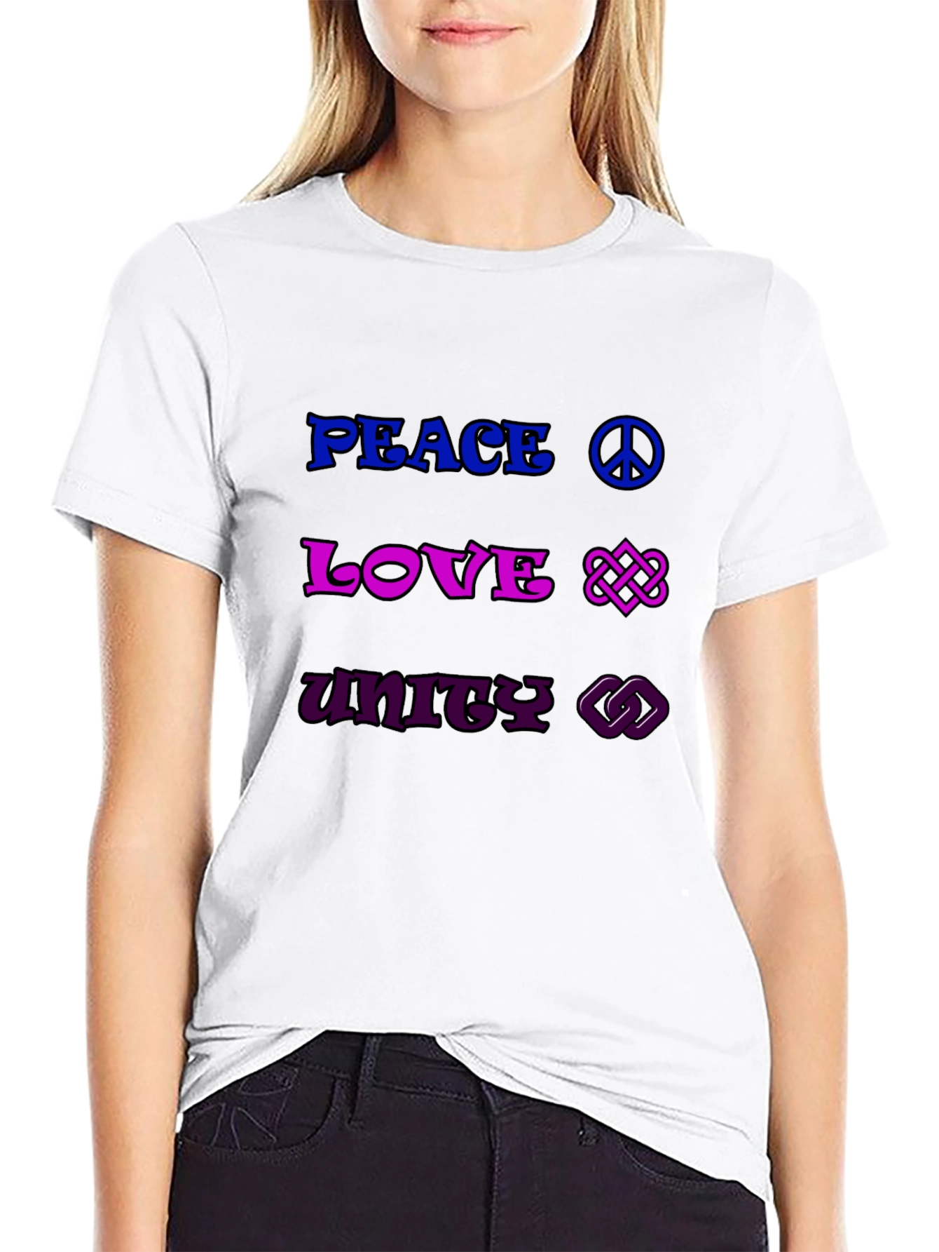 Peace Love Unity Graphic Tee