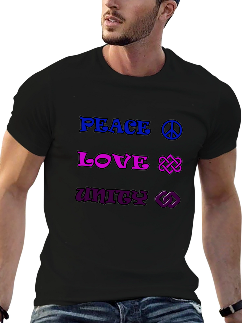 Peace Love Unity Graphic Tee