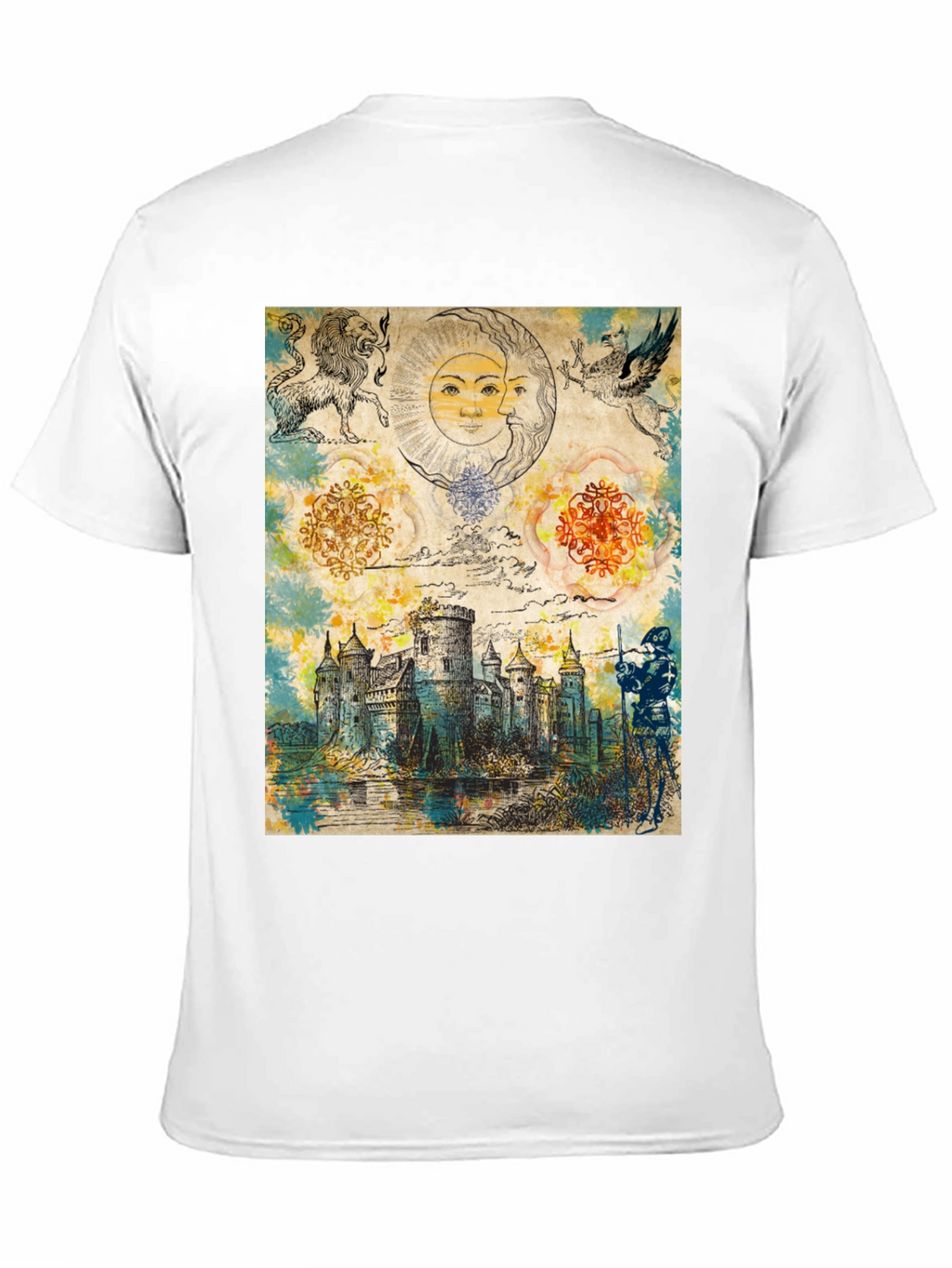 Medieval Castle Graphic Tee - Unique Fantasy Design