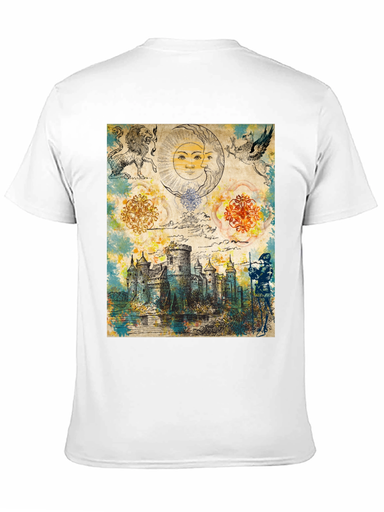 Medieval Castle Graphic Tee - Unique Fantasy Design