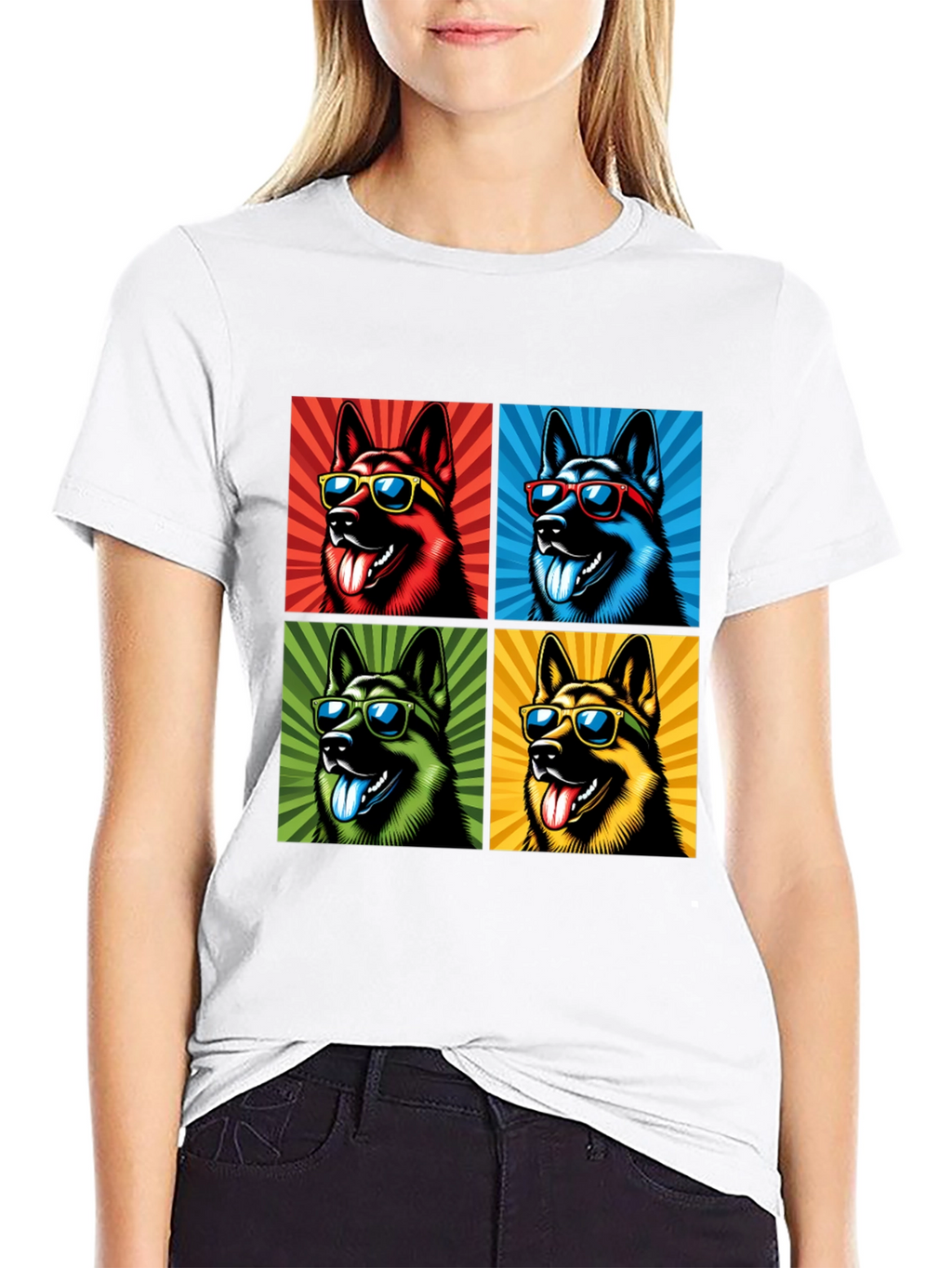 Cool Dog Pop Art T-Shirt