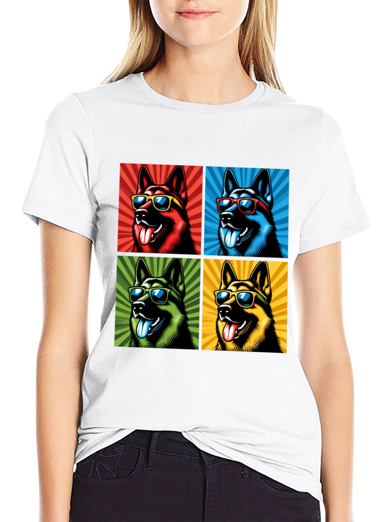 Cool Dog Pop Art T-Shirt