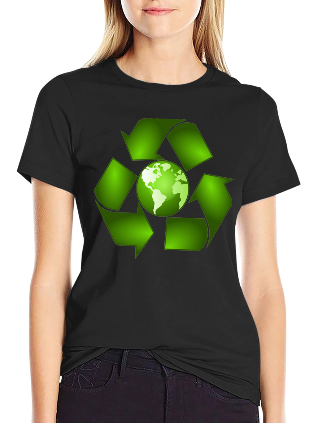 Eco-Friendly Earth Recycle T-Shirt