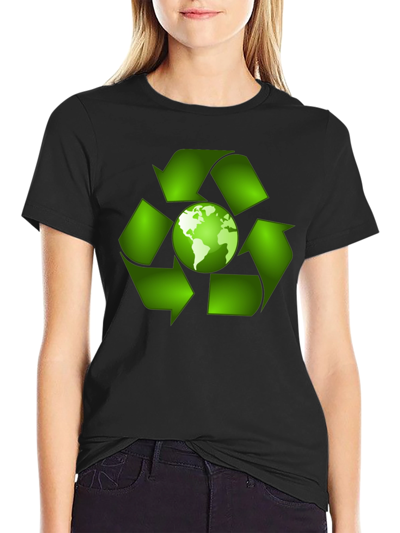 Eco-Friendly Earth Recycle T-Shirt