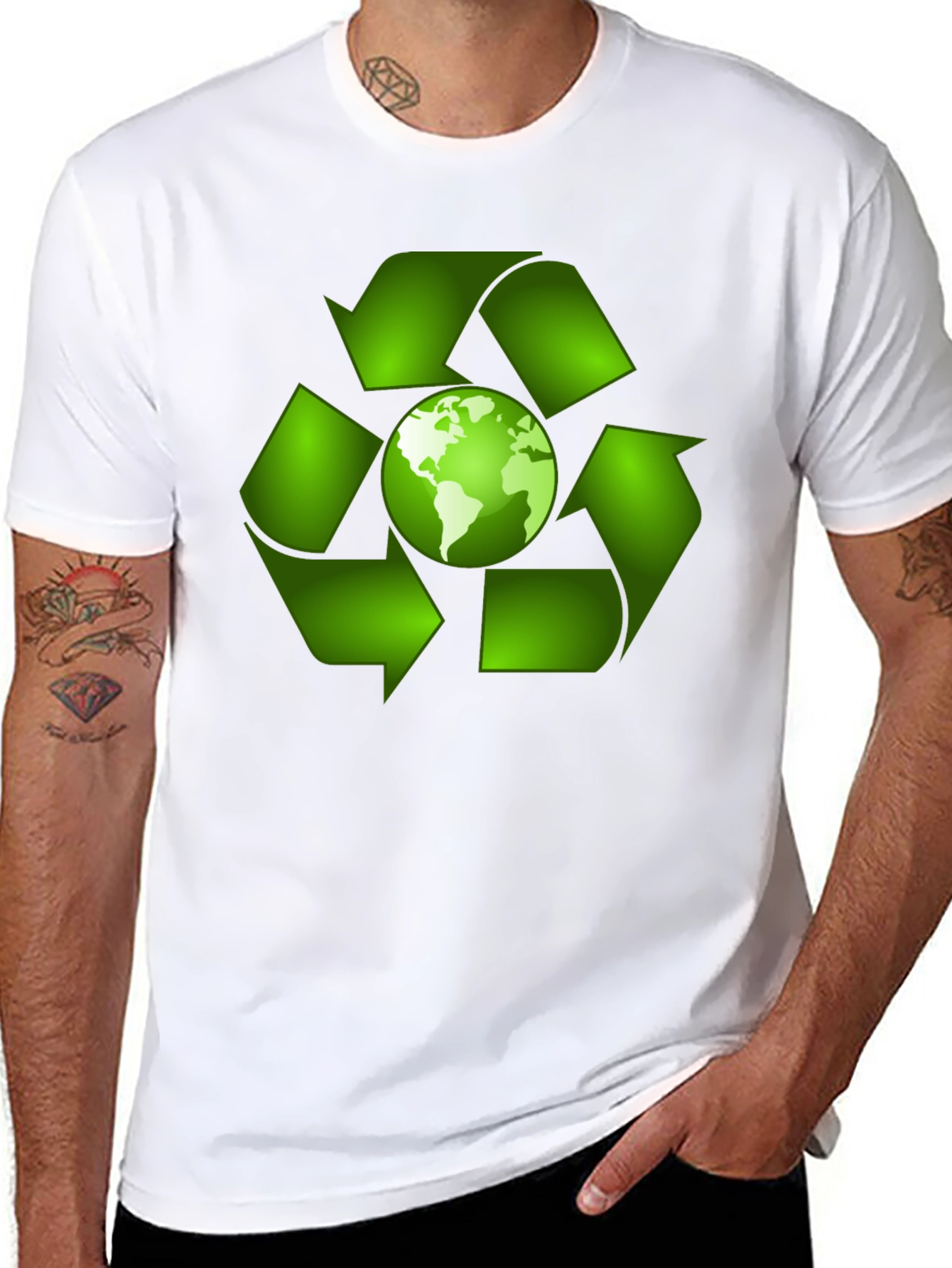 Eco-Friendly Earth Recycle T-Shirt