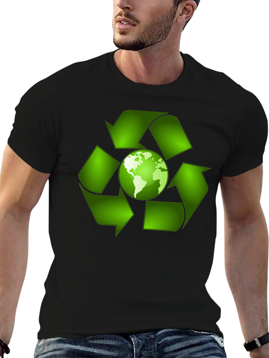 Eco-Friendly Earth Recycle T-Shirt