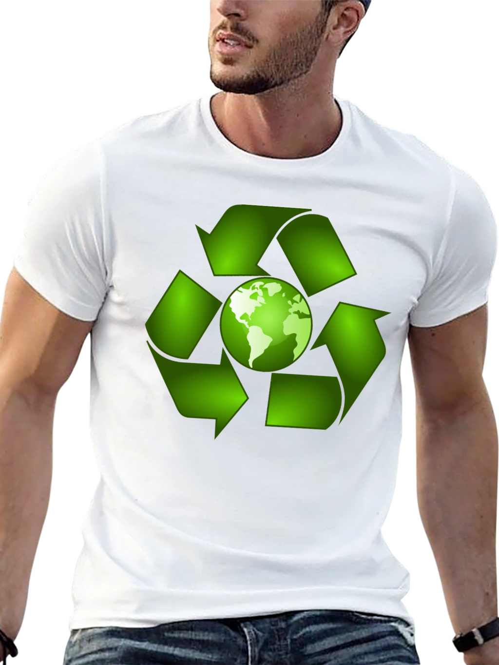 Eco-Friendly Earth Recycle T-Shirt