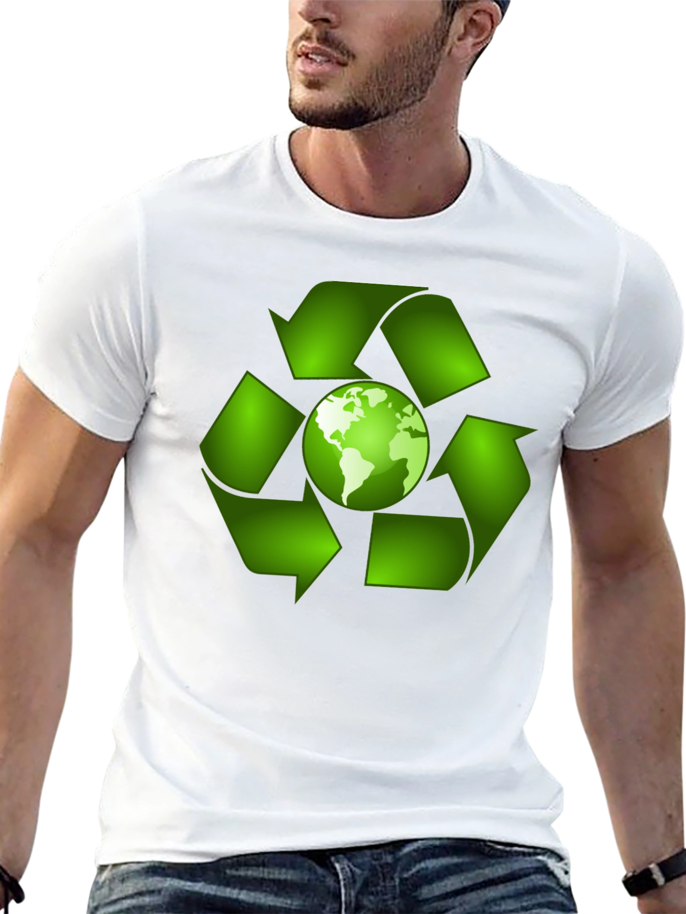 Eco-Friendly Earth Recycle T-Shirt