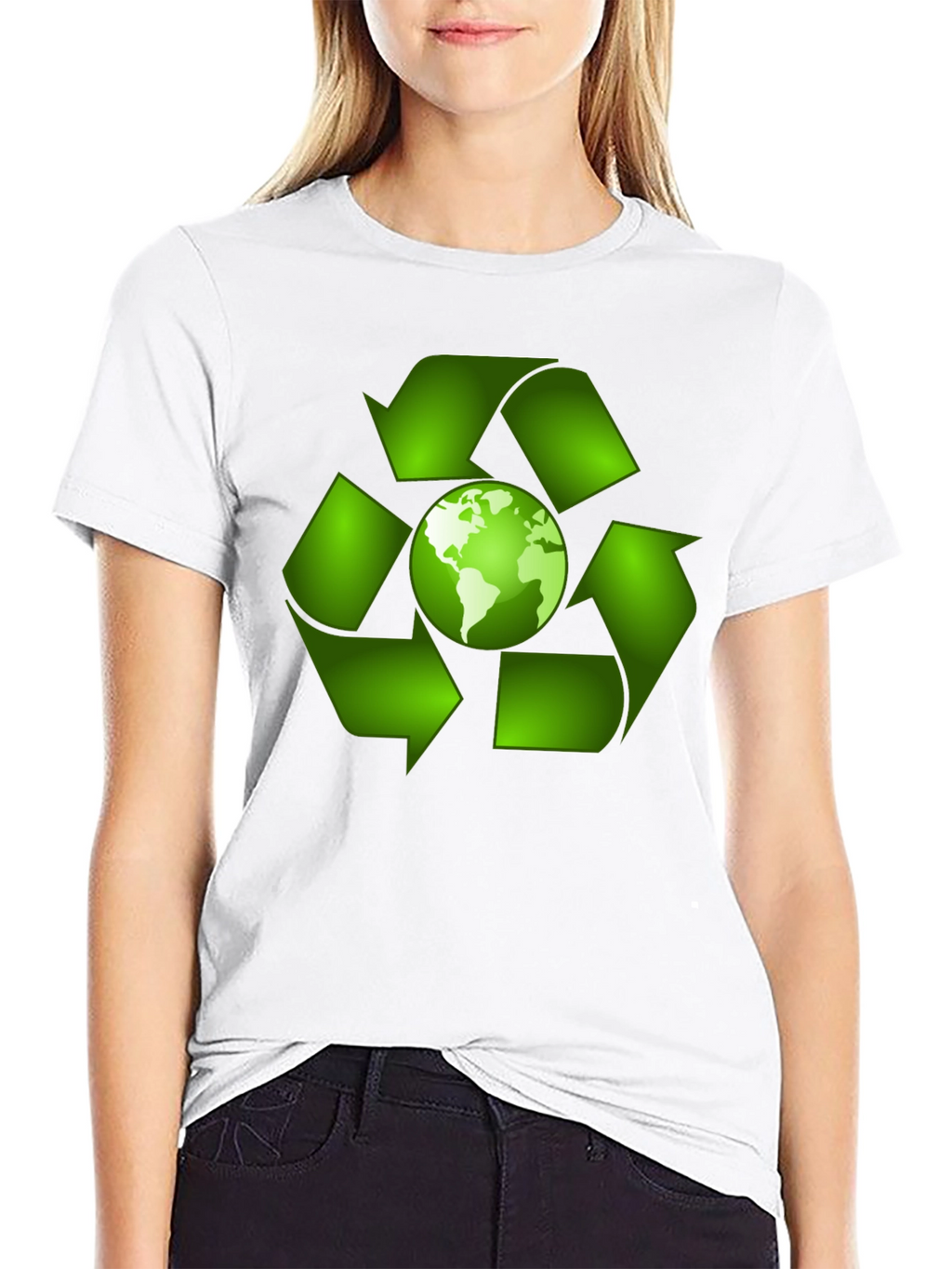 Eco-Friendly Earth Recycle T-Shirt