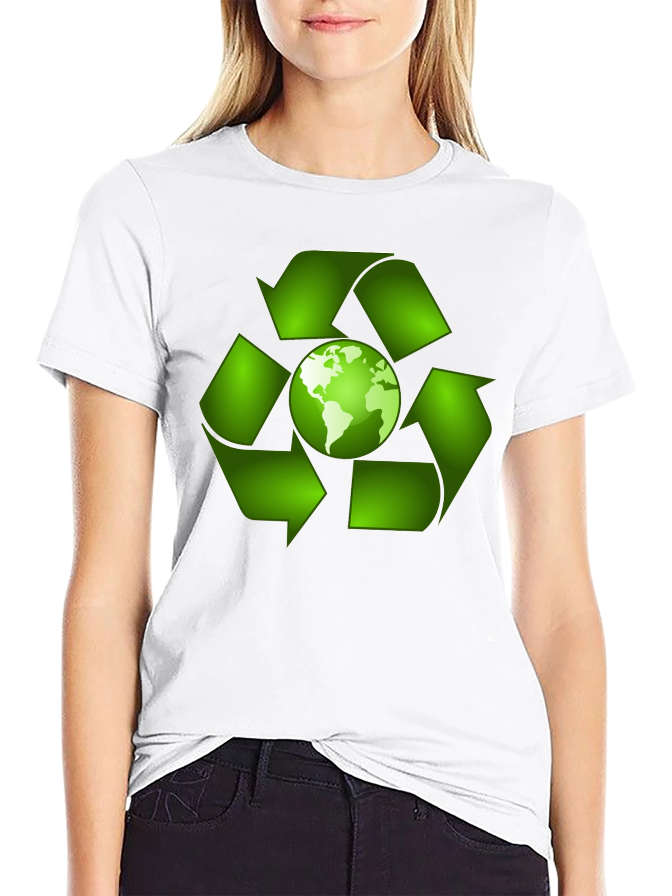 Eco-Friendly Earth Recycle T-Shirt