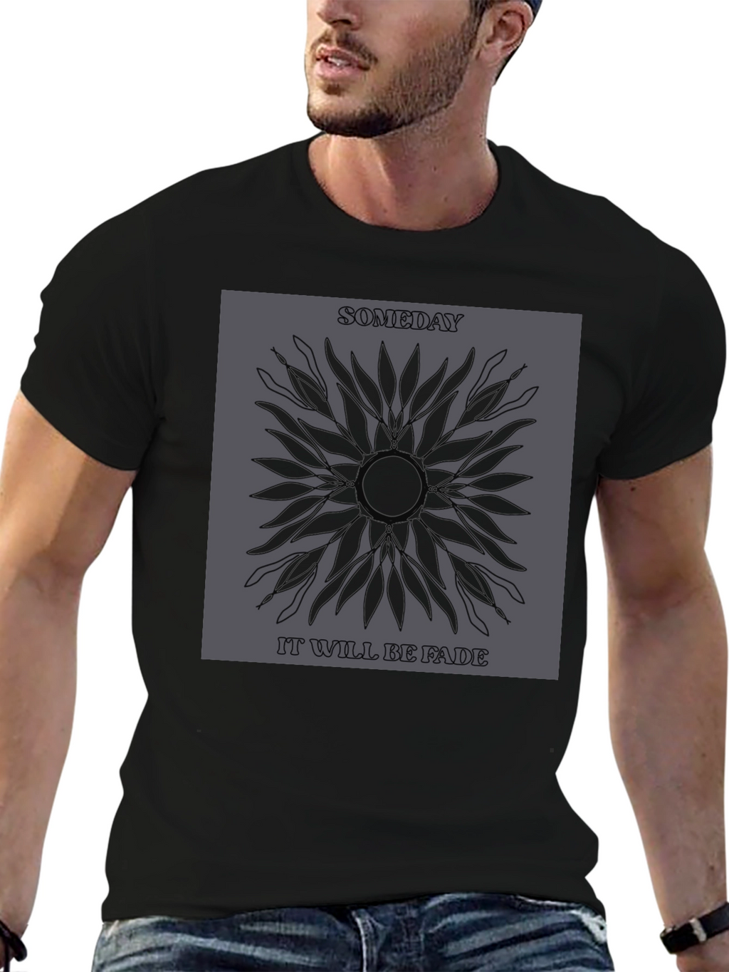 Someday Fade Graphic Print Tee - Stylish Comfort
