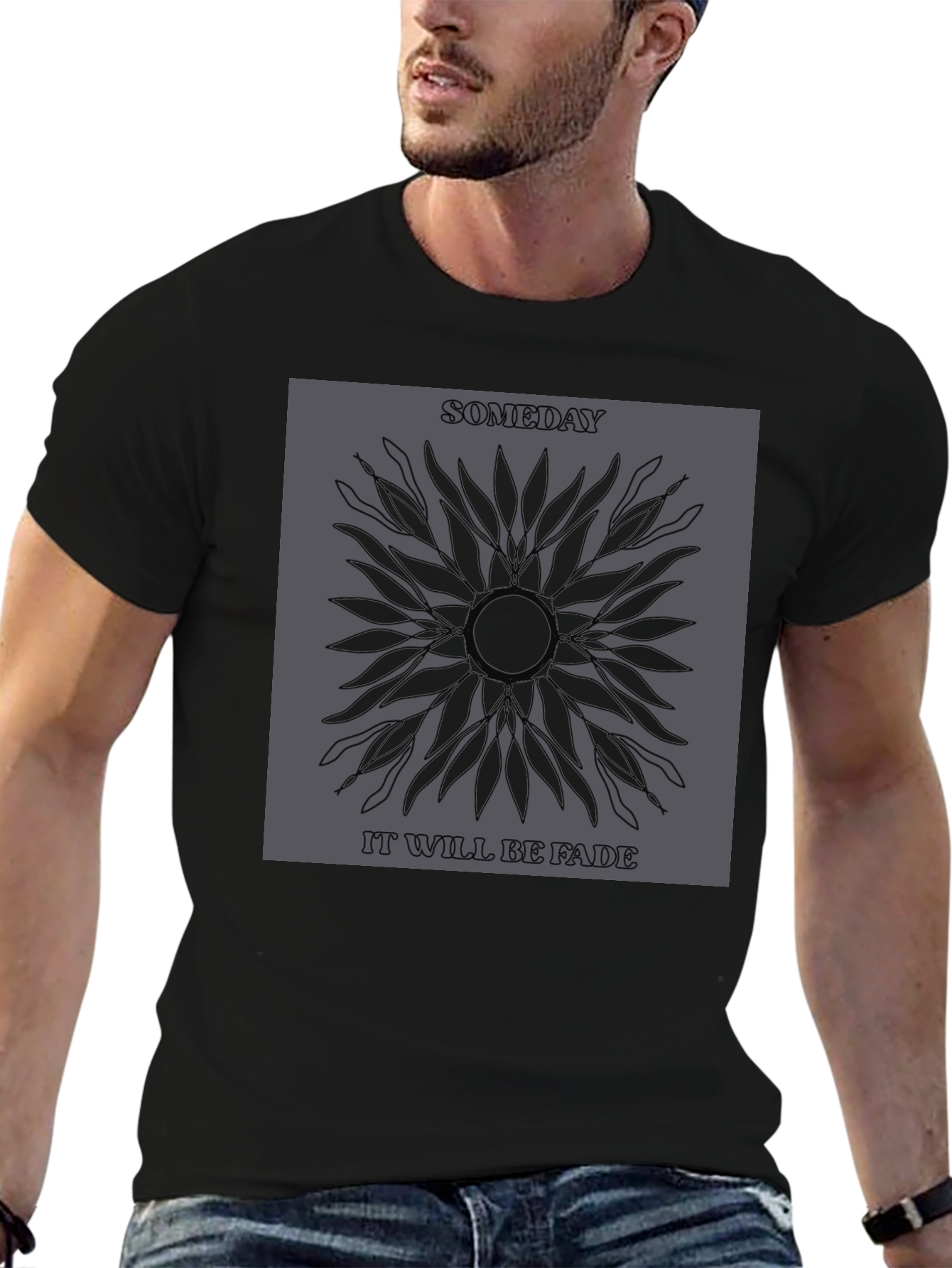 Someday Fade Graphic Print Tee - Stylish Comfort