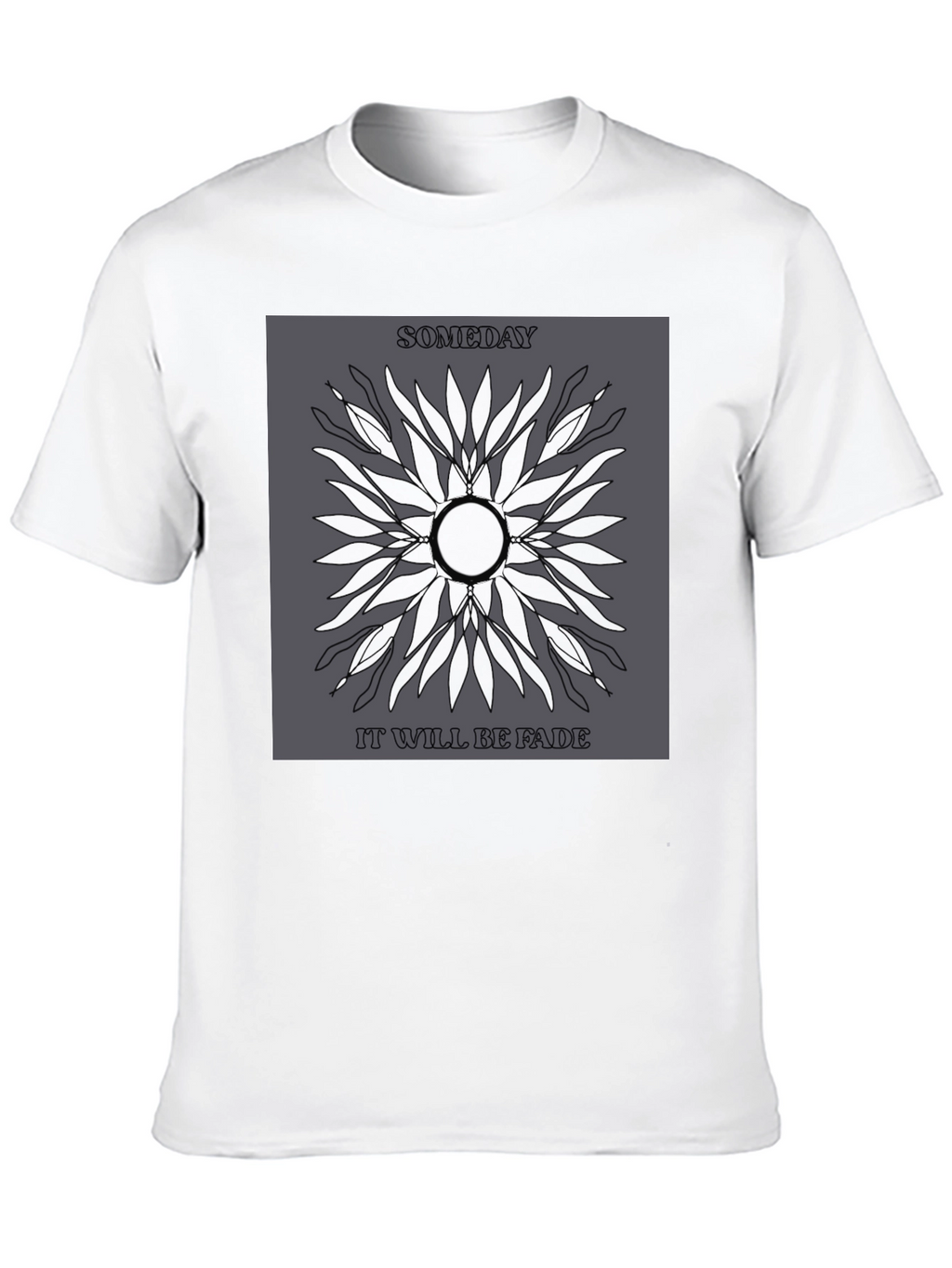 Someday Fade Graphic Print Tee - Stylish Comfort
