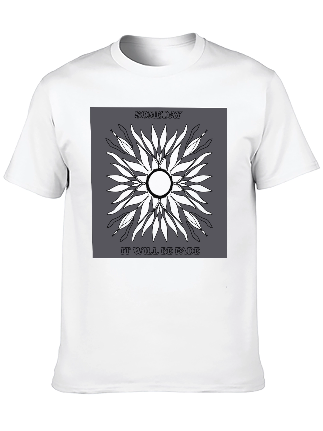 Someday Fade Graphic Print Tee - Stylish Comfort