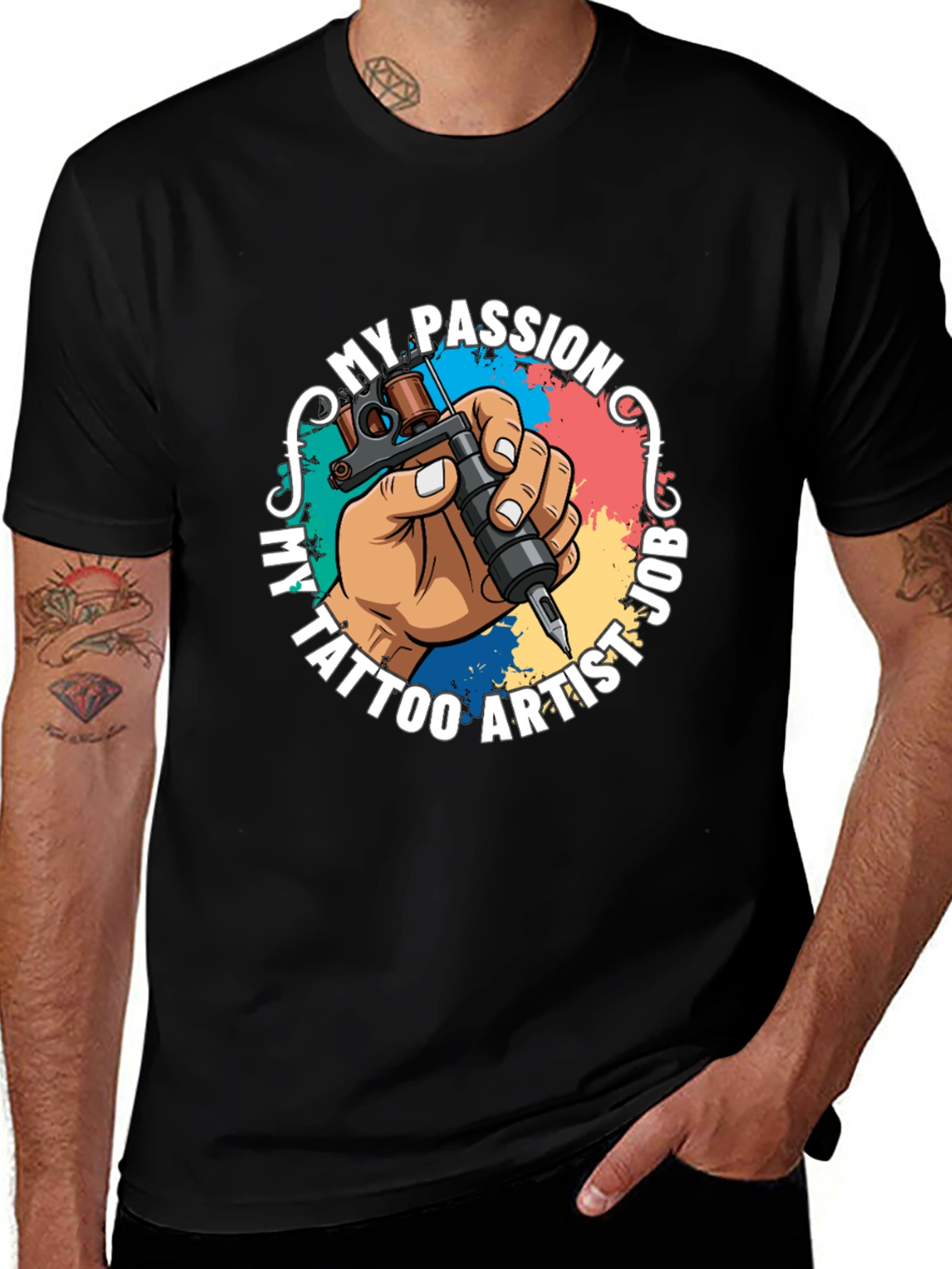 My Passion Tattoo Artist Job Graphic T-Shirt