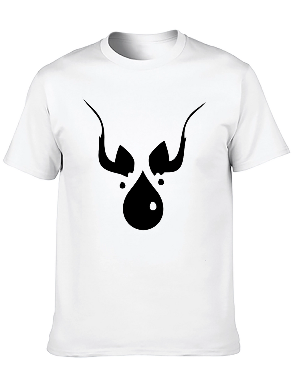 Abstract Devil Face Graphic Tee