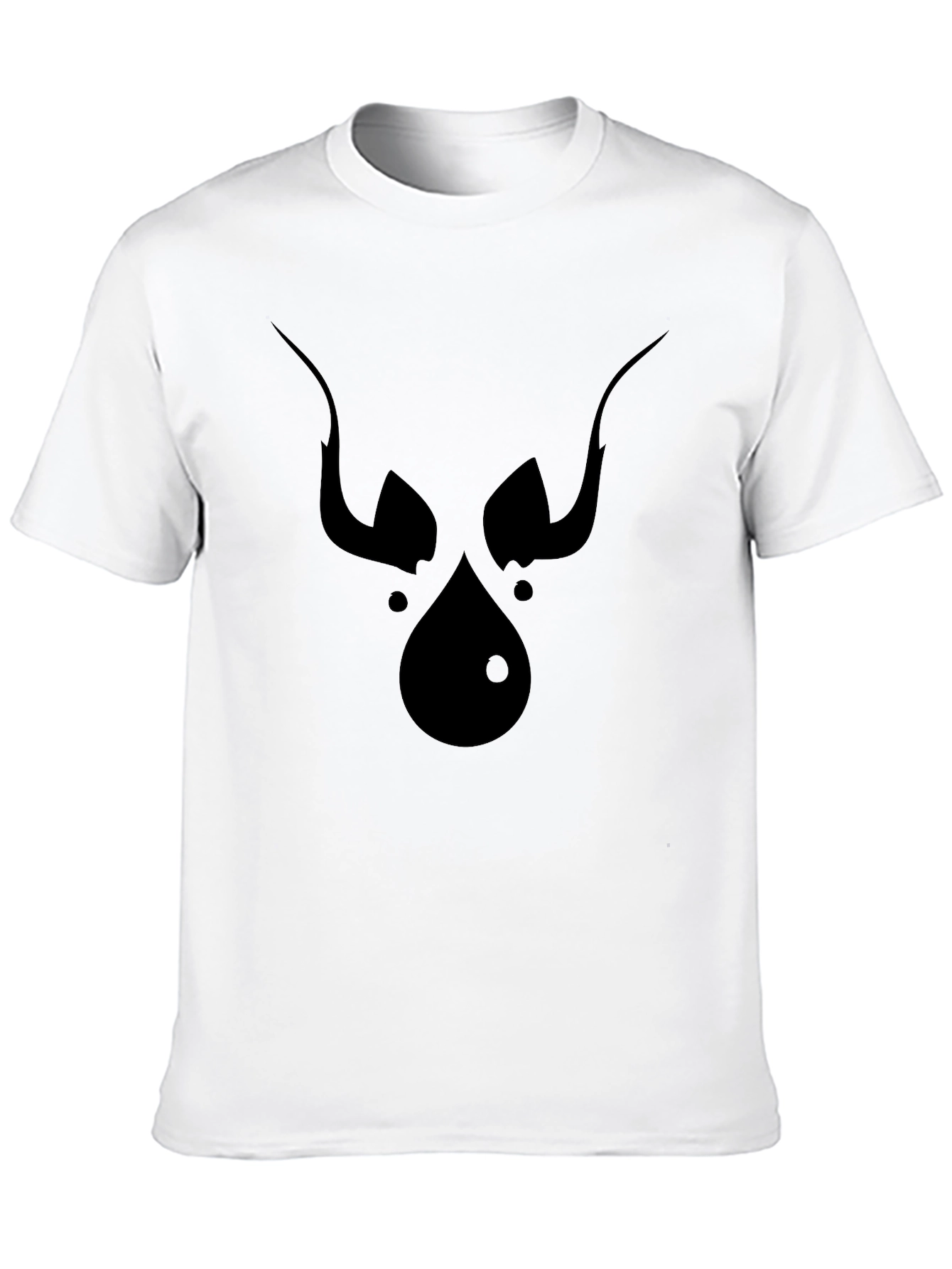 Abstract Devil Face Graphic Tee