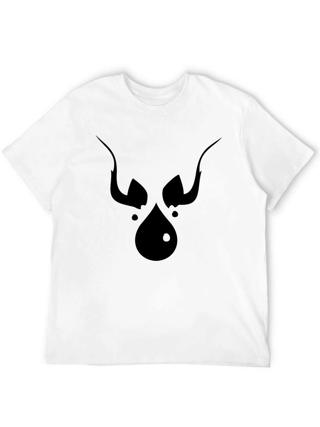 Abstract Devil Face Graphic Tee