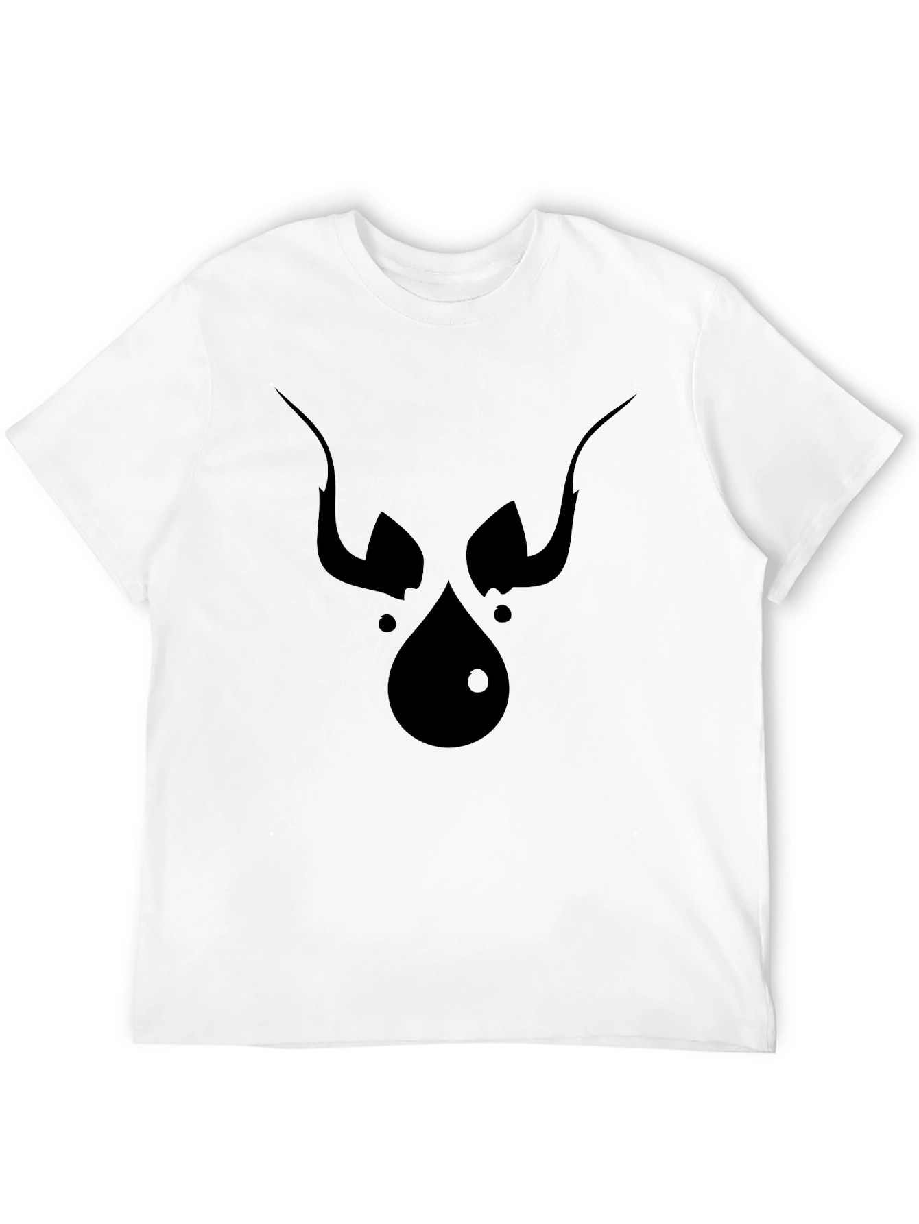 Abstract Devil Face Graphic Tee