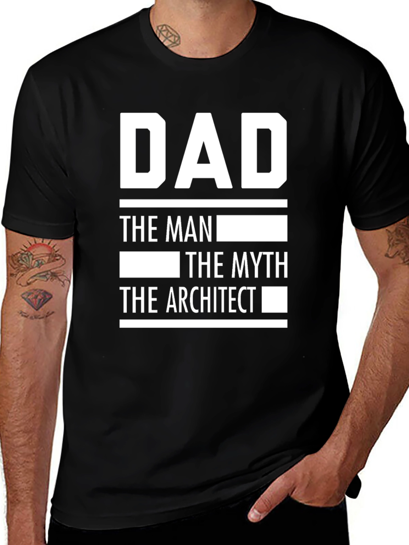 Dad The Architect Graphic T-Shirt