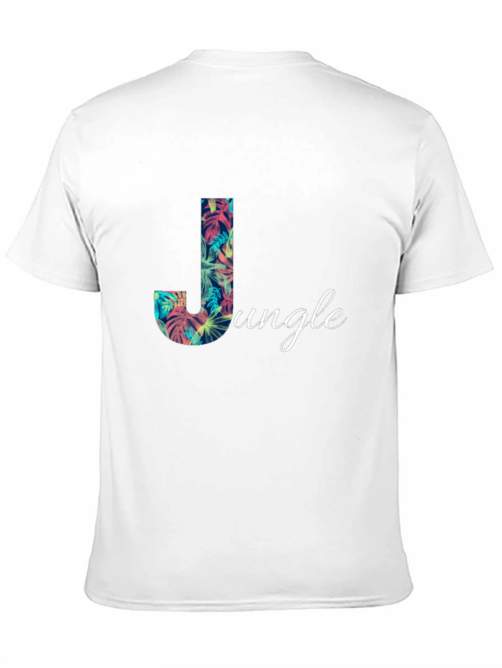 Jungle Print Black T-Shirt