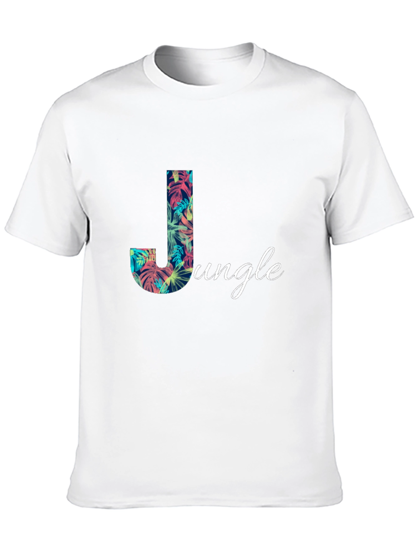 Jungle Print Black T-Shirt