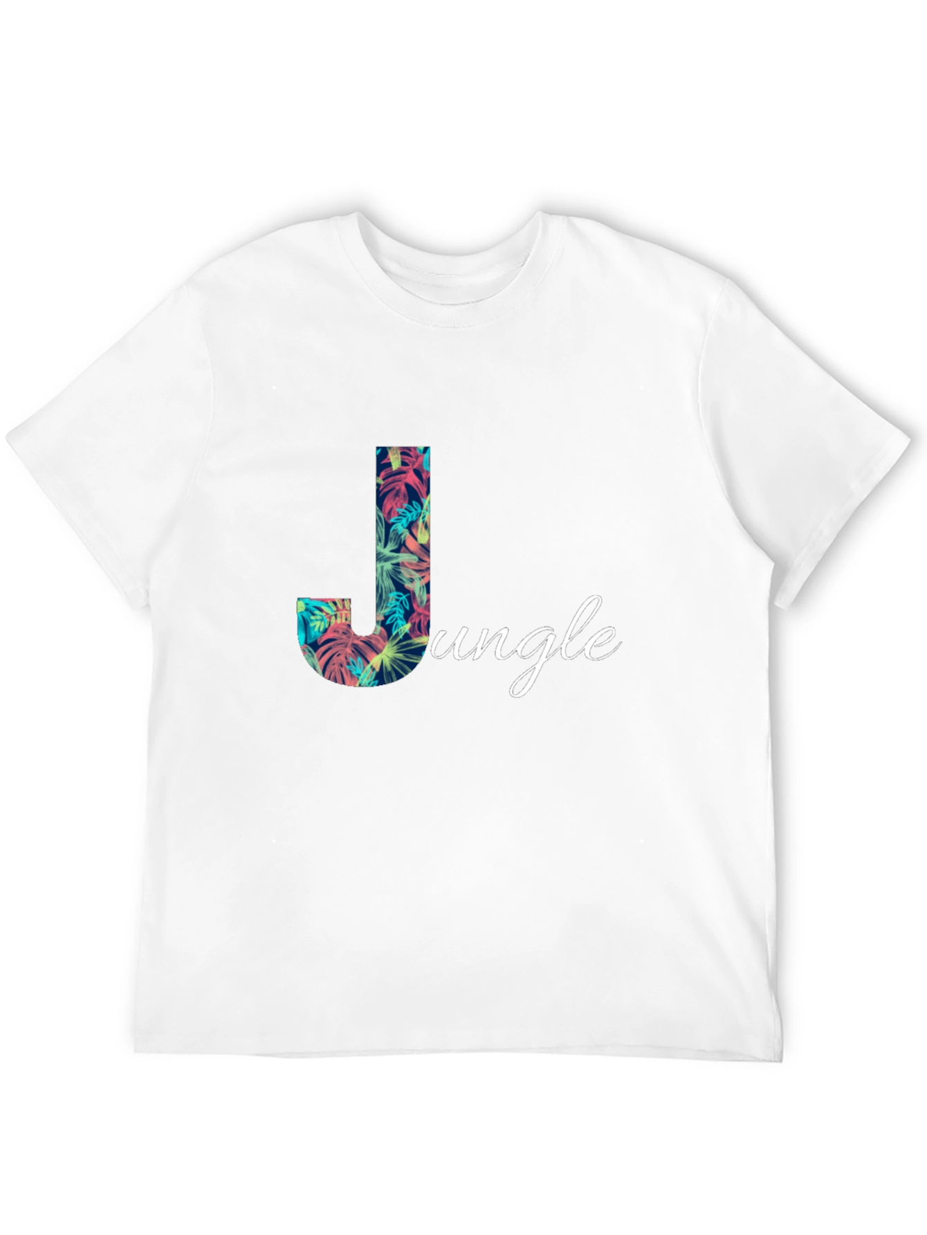 Jungle Print Black T-Shirt