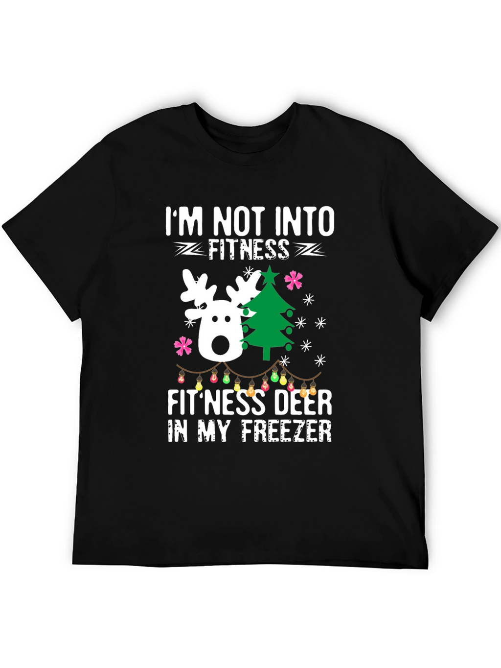 Funny Fitness Deer Christmas T-Shirt