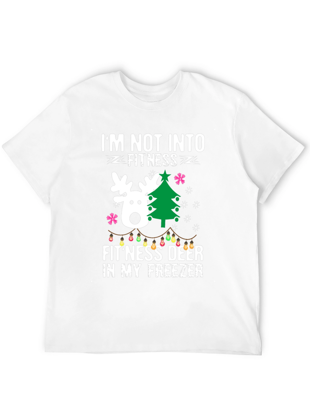 Funny Fitness Deer Christmas T-Shirt