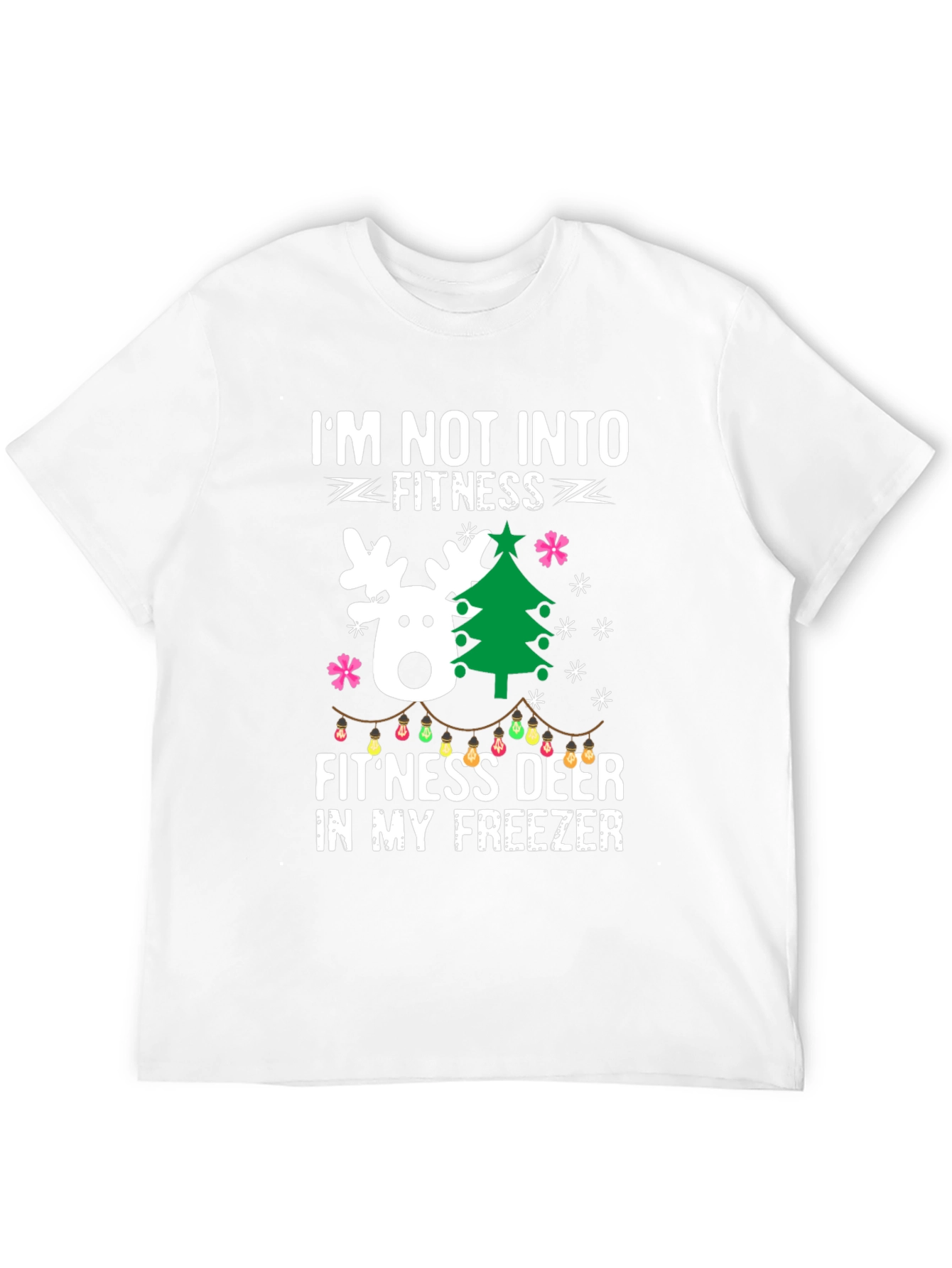 Funny Fitness Deer Christmas T-Shirt
