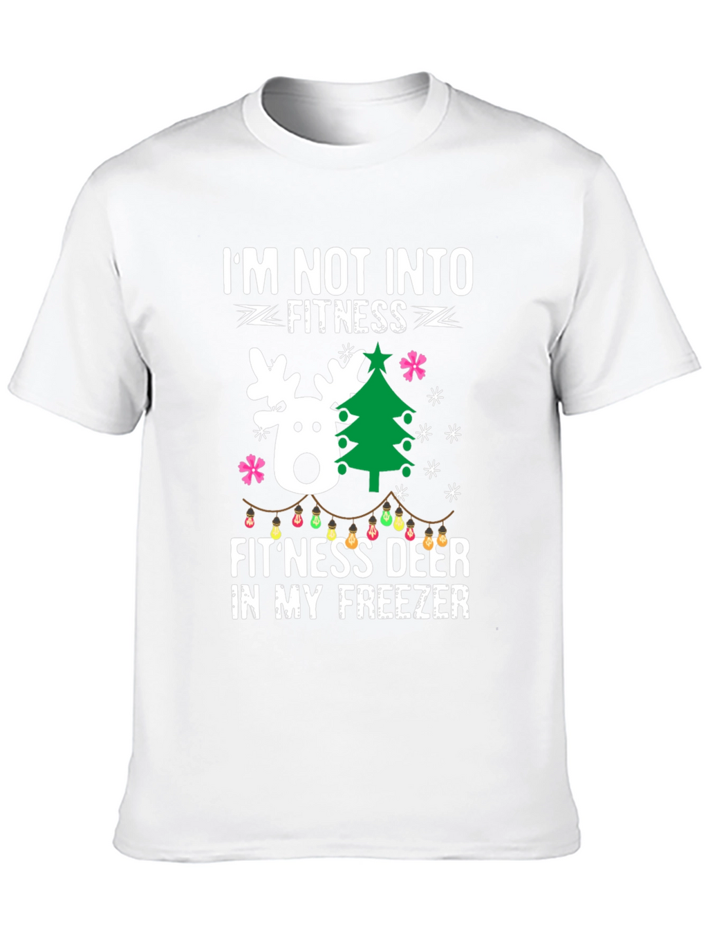 Funny Fitness Deer Christmas T-Shirt
