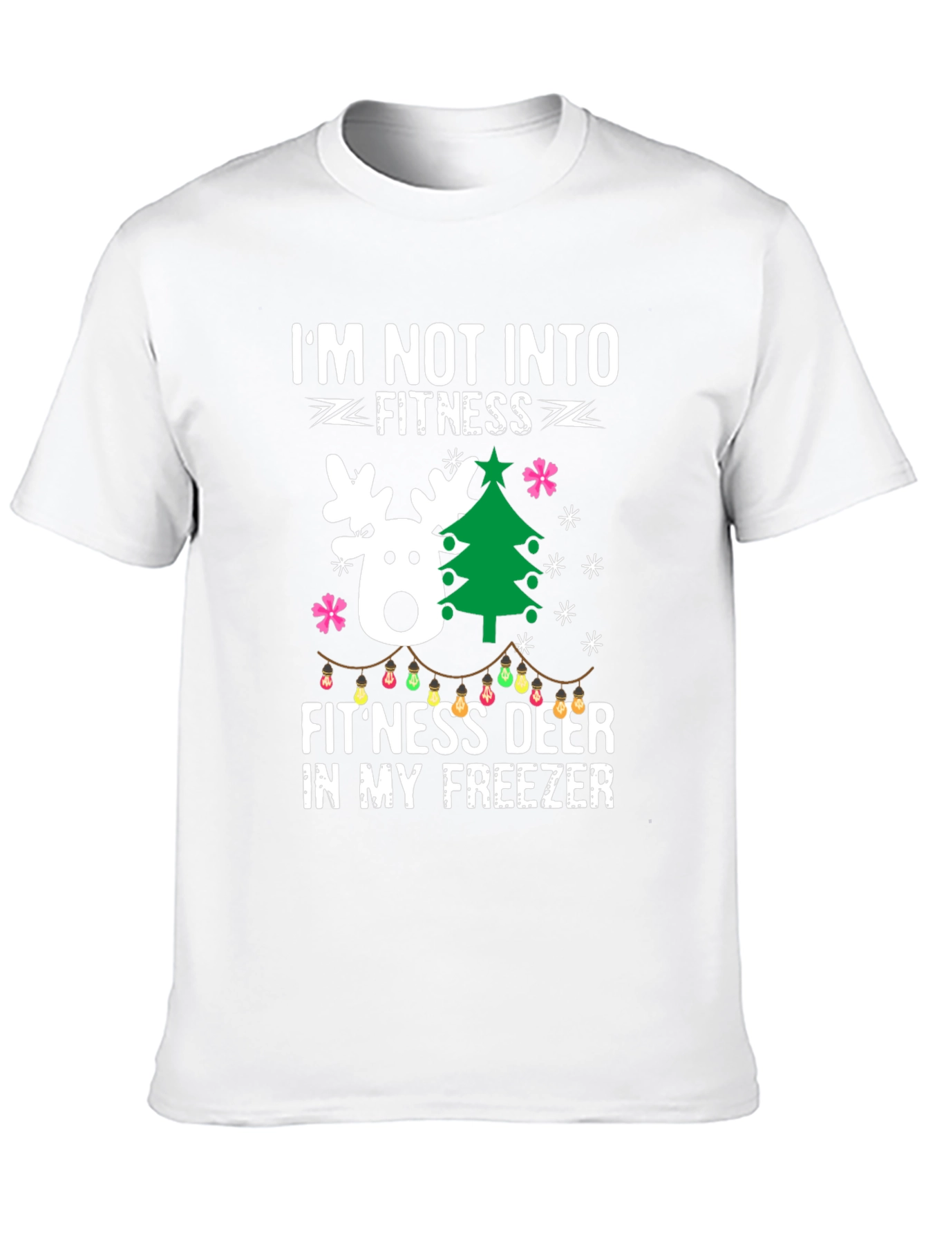 Funny Fitness Deer Christmas T-Shirt