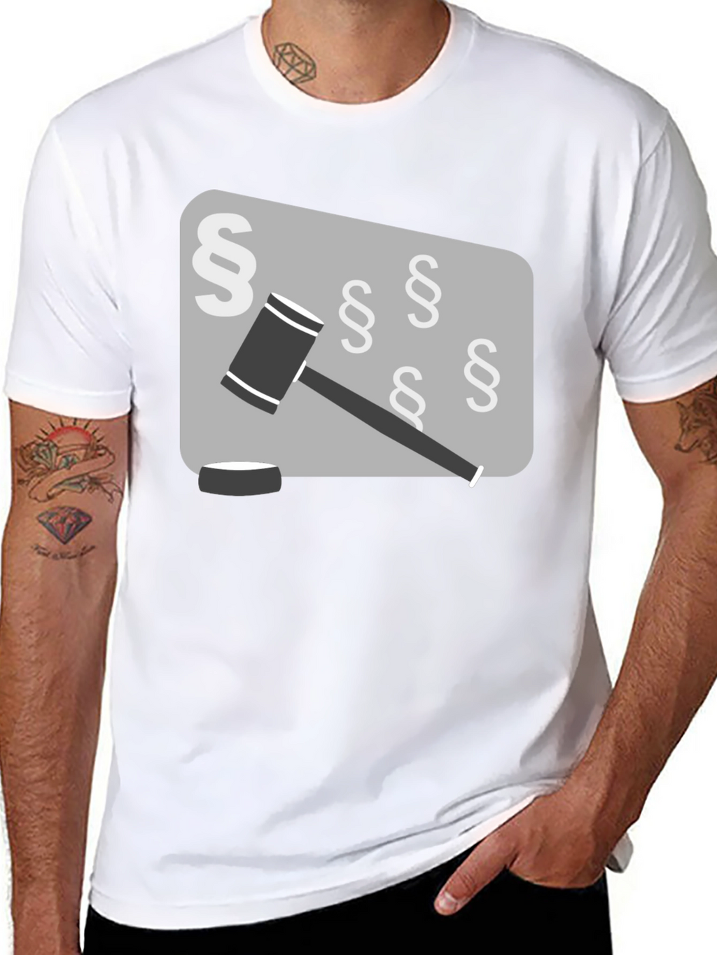 Law & Order T-Shirt: Gavel and Paragraphs