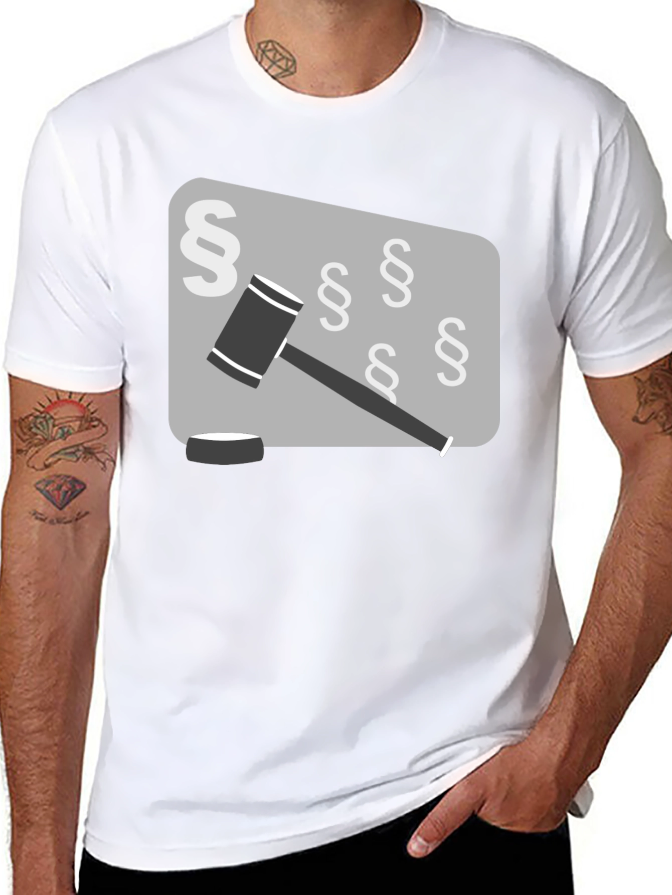 Law & Order T-Shirt: Gavel and Paragraphs