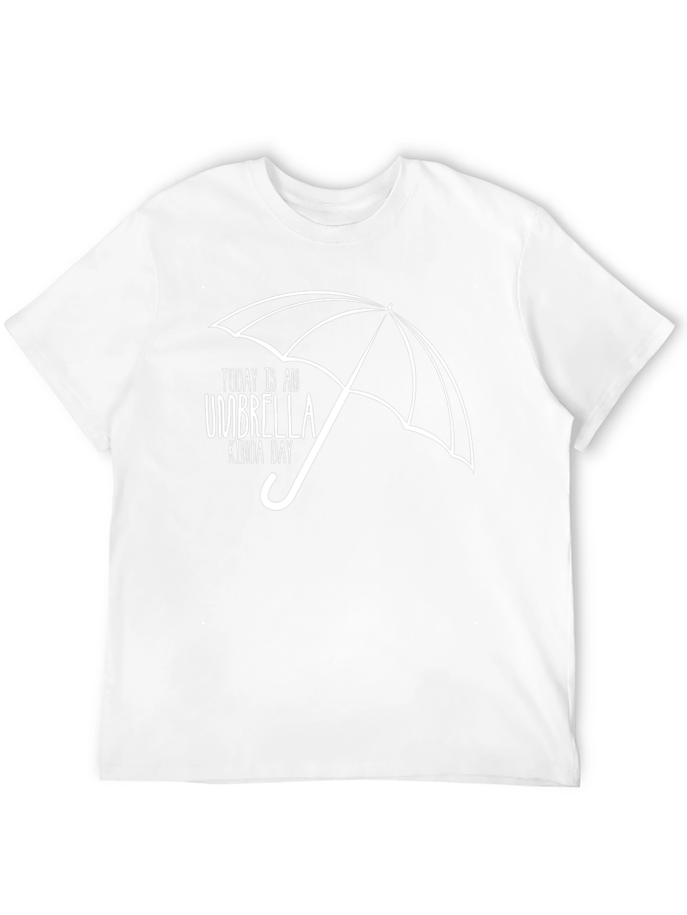 Umbrella Kinda Day Graphic Tee - Black Cotton T-Shirt