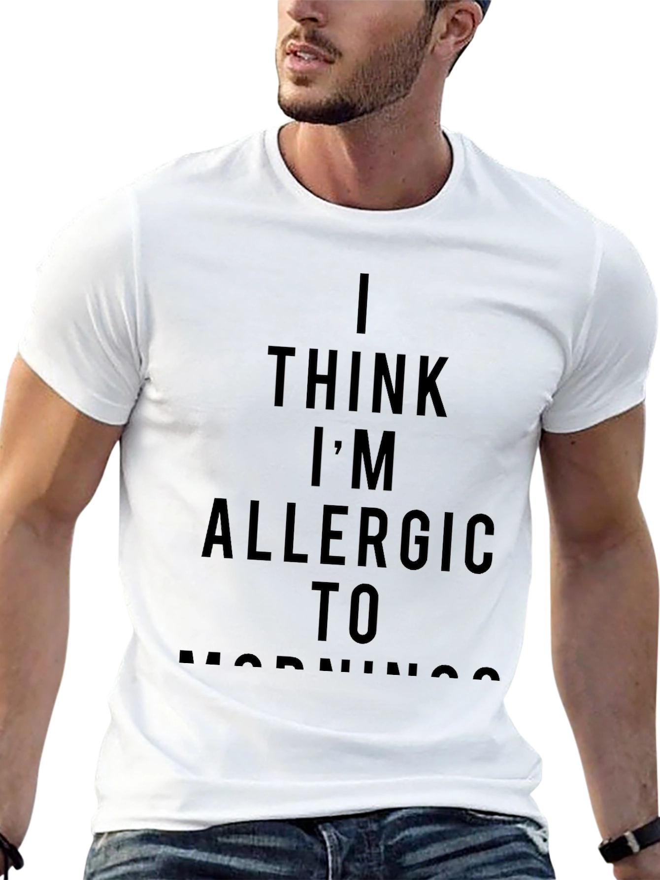 I Think Im Allergic to Mornings Graphic Tee