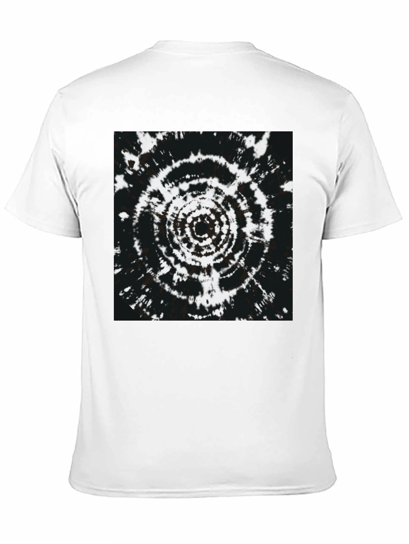 Black T-Shirt with Psychedelic Circle Design