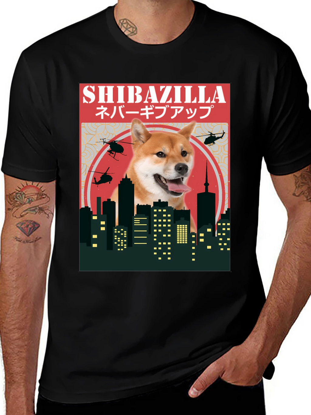 Shibazilla T-Shirt - Doge Meme Tee