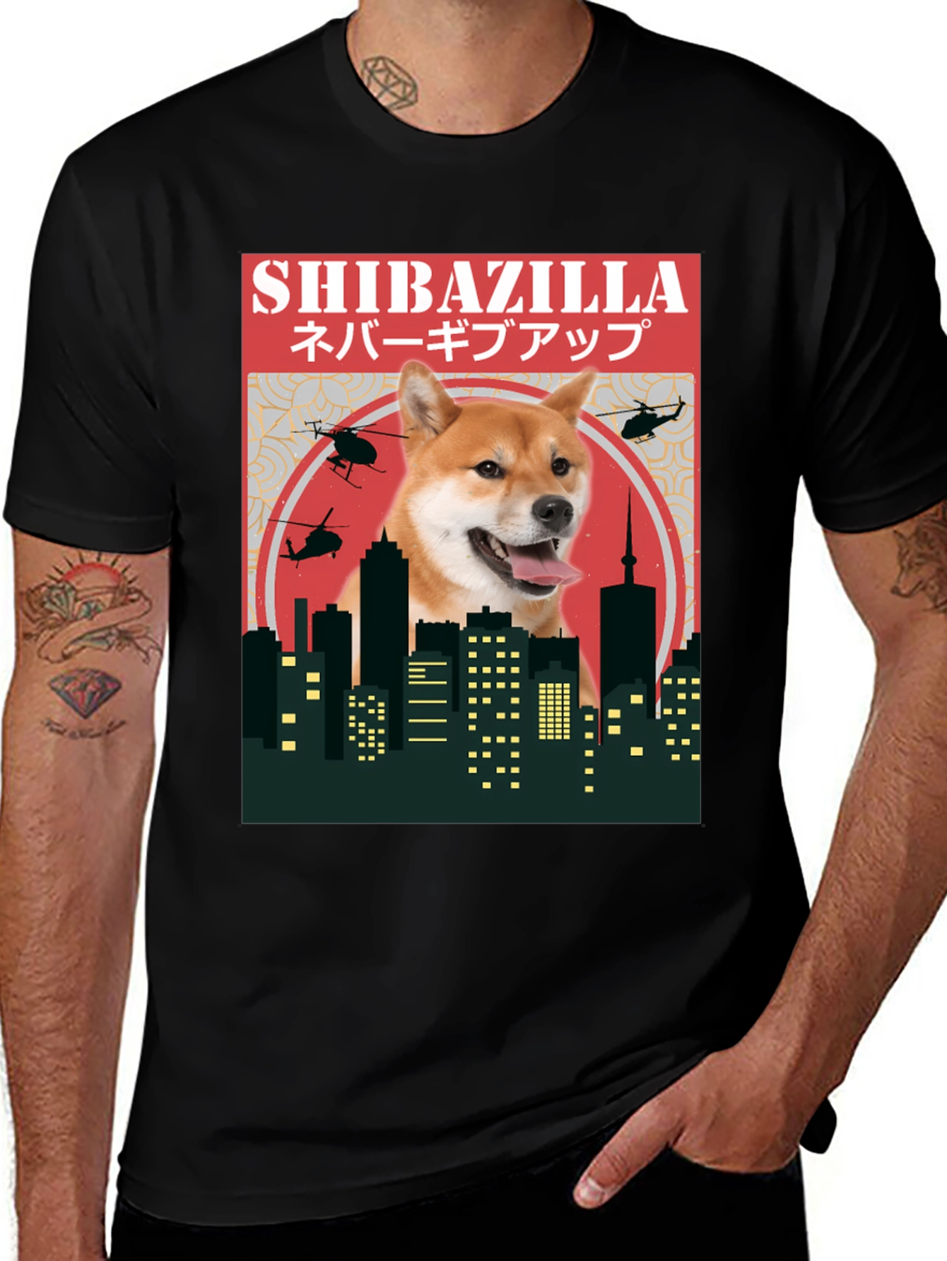 Shibazilla T-Shirt - Doge Meme Tee