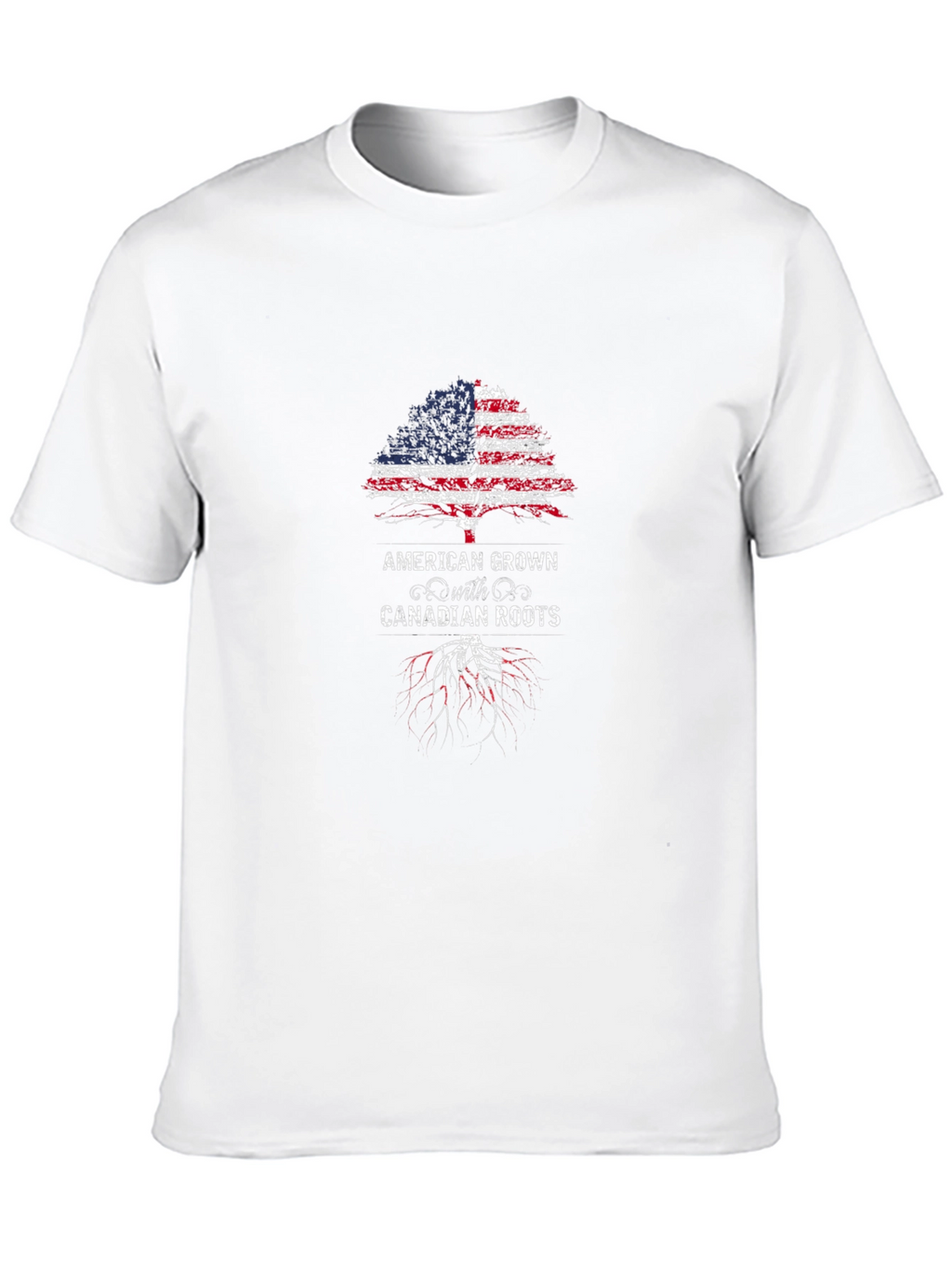 American Grown with Canadian Roots Graphic Tee